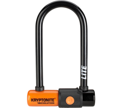 Kryptonite Bügelschloss Evolution LITE Mini-6 / Schwarz-Orange