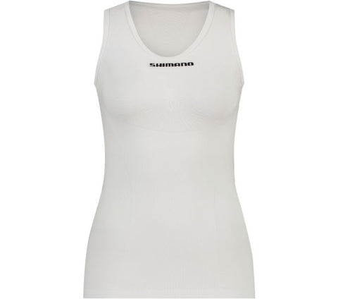 Shimano W's VERTEX Sleeveless Baselayer  / White