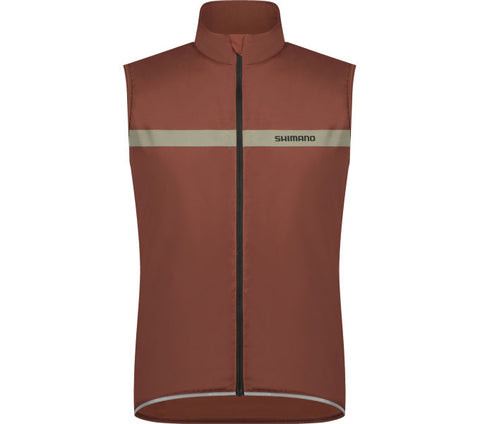 Shimano Wind Vest Insulated Mirror Brown