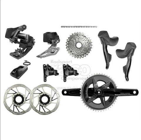 Sram Rival eTap AXS 2x12s Road Montagegruppe / Komplettset