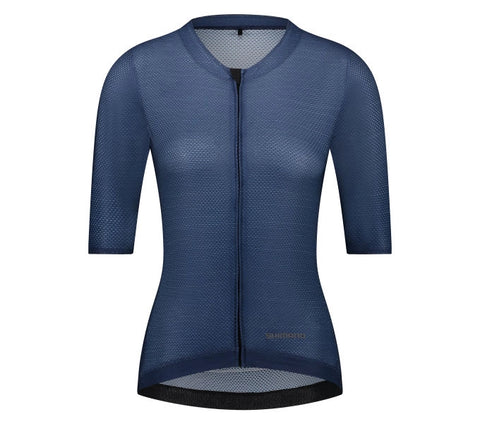 Shimano W's PIUMA Short Sleeves Jersey / Navy