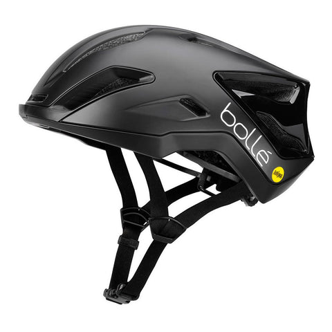 Bolle Rennrad-Helm Exo MIPS / Matte Schwarz - Glänzend