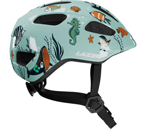 fahrradhelm mit schläfenschutz Lazer Kinderhelm Pnut 2.0 KinetiCore / Sealife – BKE-DEALS