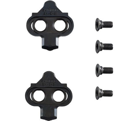Shimano SPD Schuhplatten / Schwarz und Silber / ohne Gegenplatte