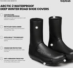 GripGrab Arctic 2 Wasserdichte Deep Winter Rennrad Überschuhe / Schwarz