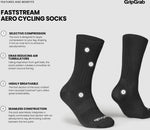 GripGrab FastStream Aero Radsport Socken / Schwarz