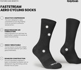 GripGrab FastStream Aero Radsport Socken / Schwarz
