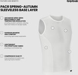 GripGrab PACR Frühling-Herbst Ärmelloses Unterhemd / Weiß