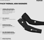 GripGrab PACR Thermo Armlinge / Schwarz