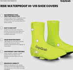GripGrab Ride Hi-Vis Wasserdichte Rennrad Überschuhe / Gelb