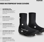 GripGrab Ride Wasserdichte Rennrad Überschuhe / Schwarz