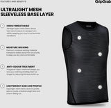 GripGrab Ultralight Mesh Ärmelloses Unterhemd / Schwarz