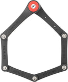Voxom Fahrradschloss Faltschloss 75 - Mini / Schwarz