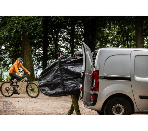 mountainbike transporttasche BikeParka Transporttasche Roughsac / Black – BKE-DEALS